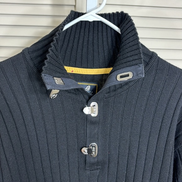 GREEN COAST Yachting Outfits Henley Sweater Italy Wool Blend Sz. Large (54) - Picture 4 of 15